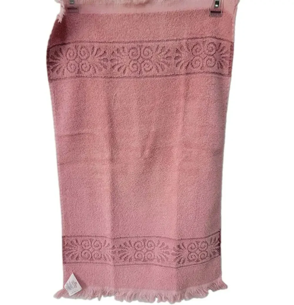 Cannon Santa Cruz Towel Set Of 3 Vintage Pink 1 Bath Towel 2 Hand Towels Fringe